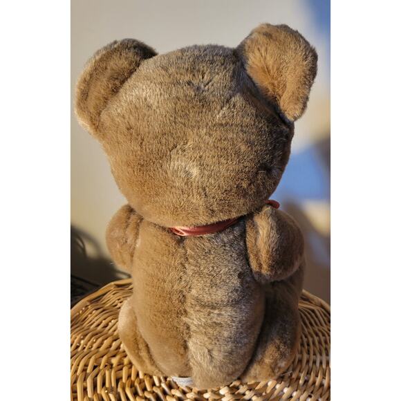 Vintage Teddy Bear Brown The Broadway Your Neighborhood Store With Tag Jointed - Picture 5 of 6